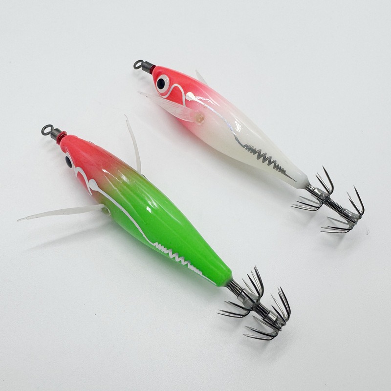 Fishing Boat Trailer - 1pc 6g 80mm Luminous Shrimp Squid