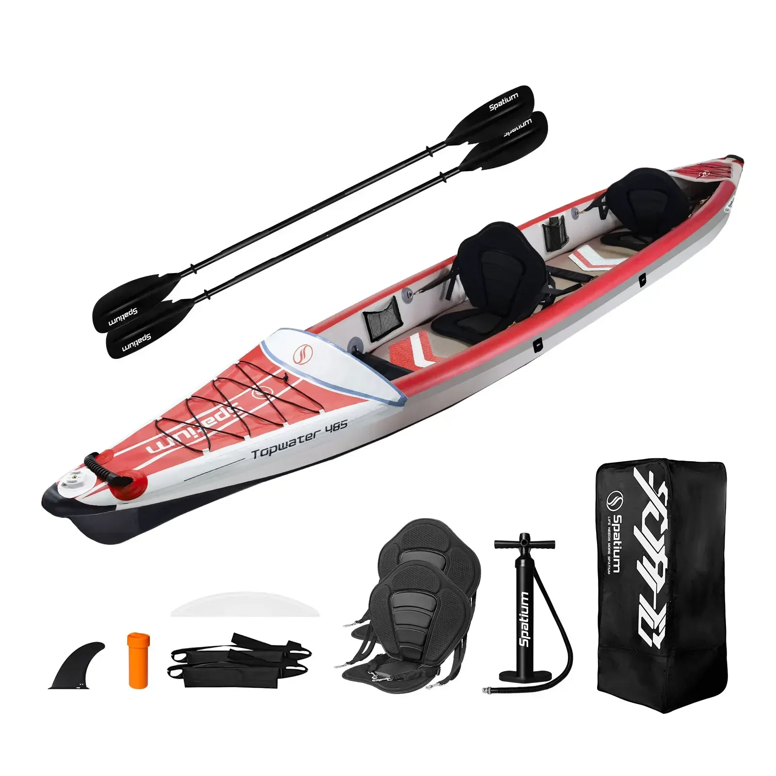 Spatium Inflatable Kayak PVC F - Fishing Boat Paddle recension och pris