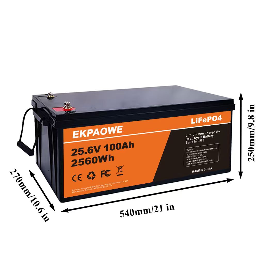 EKPAOWE 24V 25.6V 100AH LiFePO - Fishing Boat Trolling Motor recension och pris