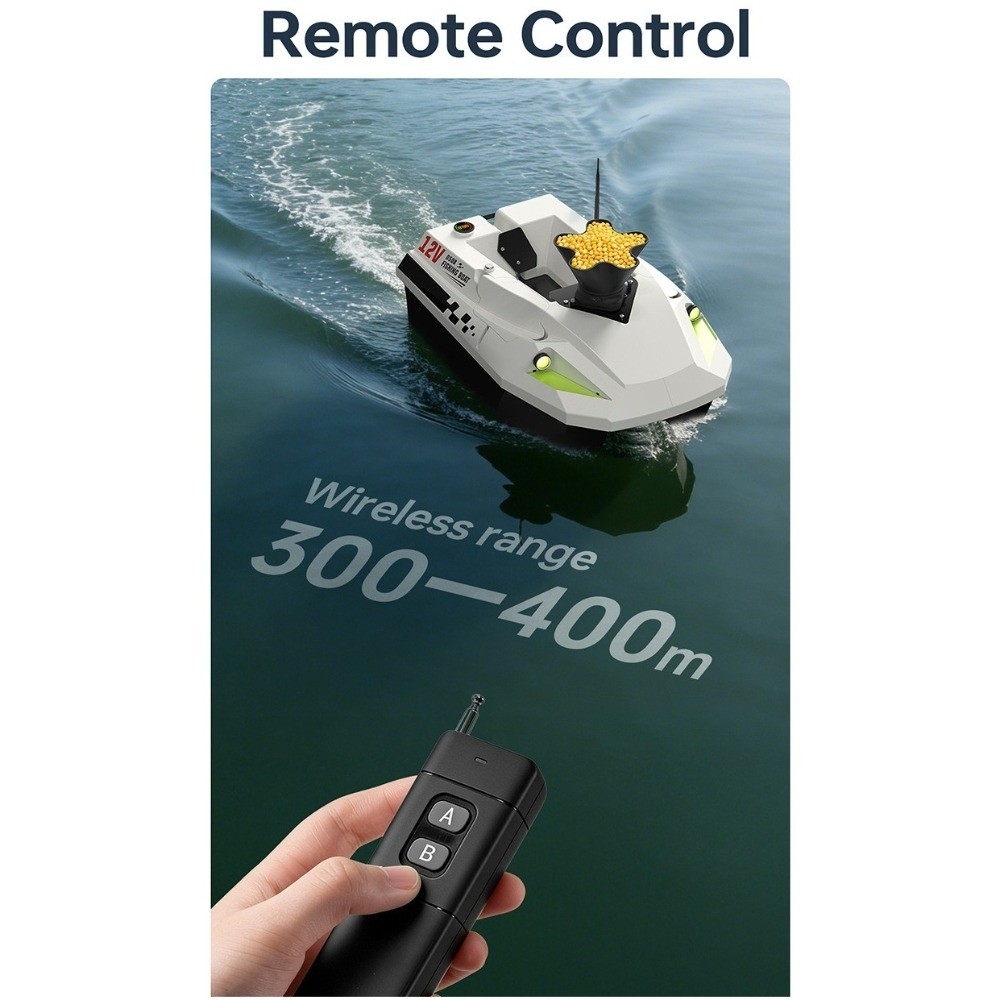 2.4GHz Wireless RC Boat Bait D - Fishing Boat Anchor Winch recension och pris